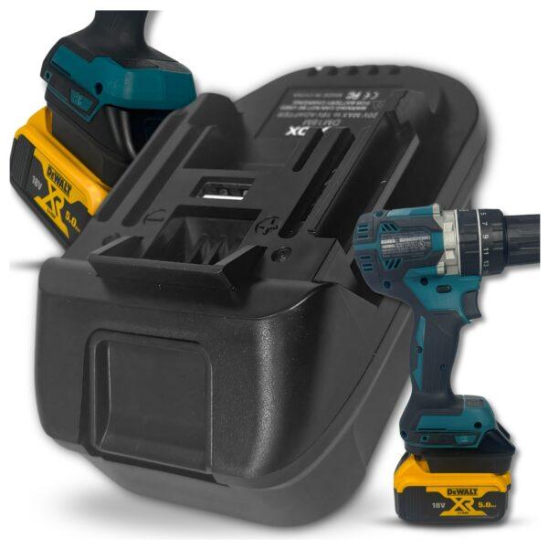 ADAPTER BATERII PRZEJŚCIÓWKA Z NARZĘDZI MAKITA DO AKUMULATORA DEWALT