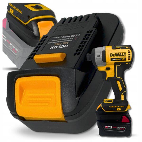 ADAPTER BATERII PRZEJŚCIÓWKA Z NARZĘDZI DEWALT DO AKUMULATORA MILWAUKEE
